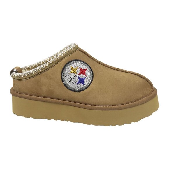 NFL Pittsburgh Steelers Slip on Boot Ugg with Crystal Logo - Picture 2 of 3